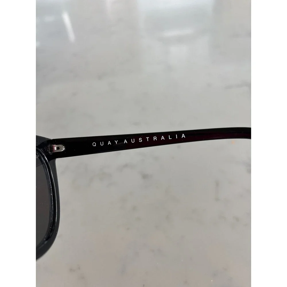 Quay Australia Noosa Sunglasses Black Cat Eye Frames 111 Womens